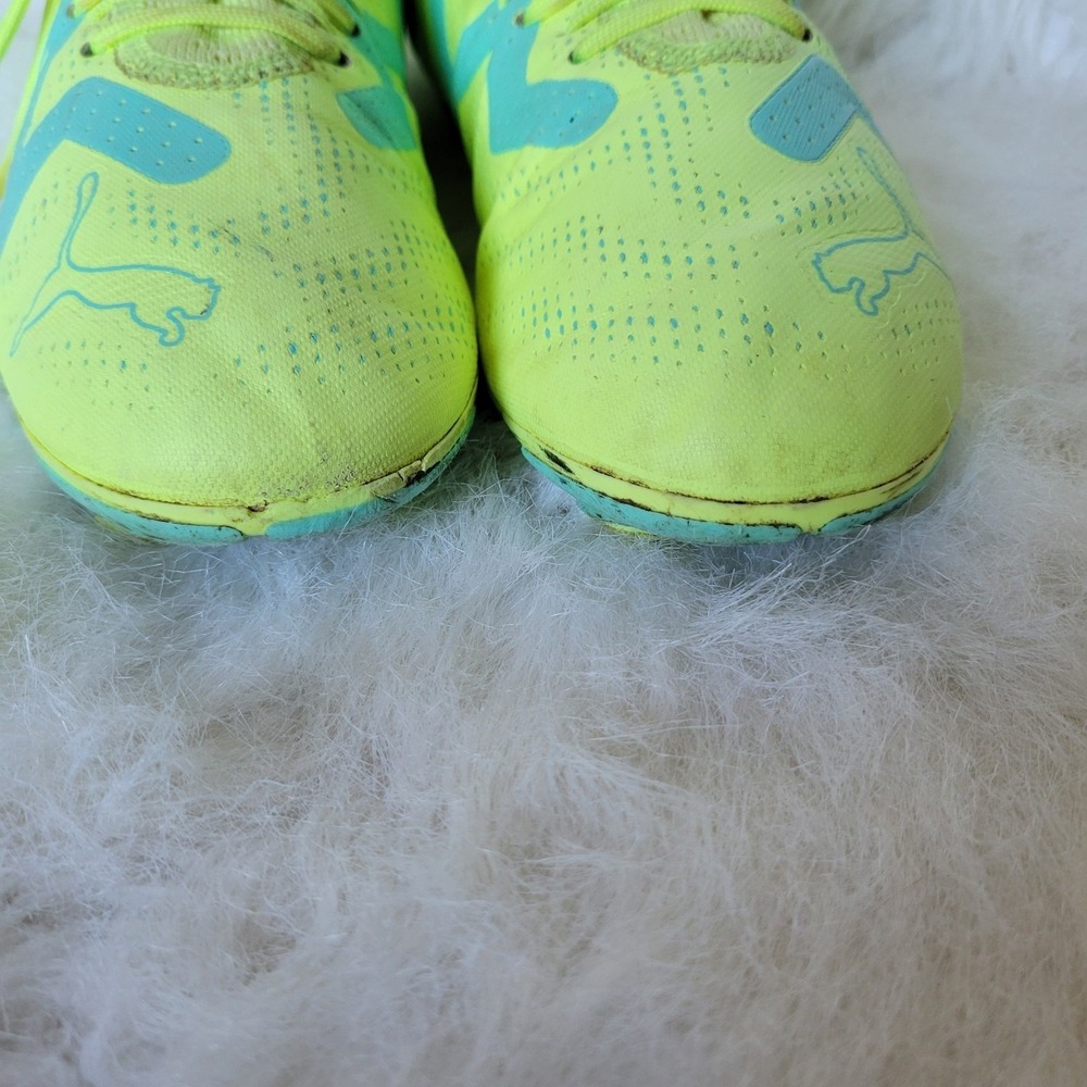 Puma Future Play FG/AG 107187-03 Mens 5 Yellow Teal Football Boot Soccer Cleats - Picture 7 of 14